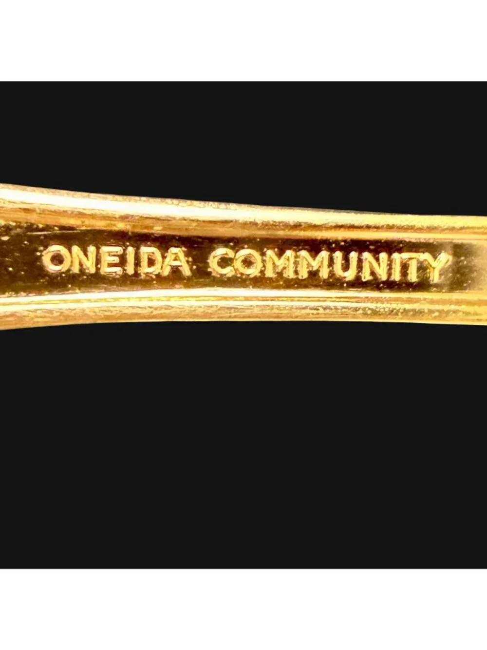 Vintage 60's Oneida Community Golden Artistry Gold Electroplate 7
